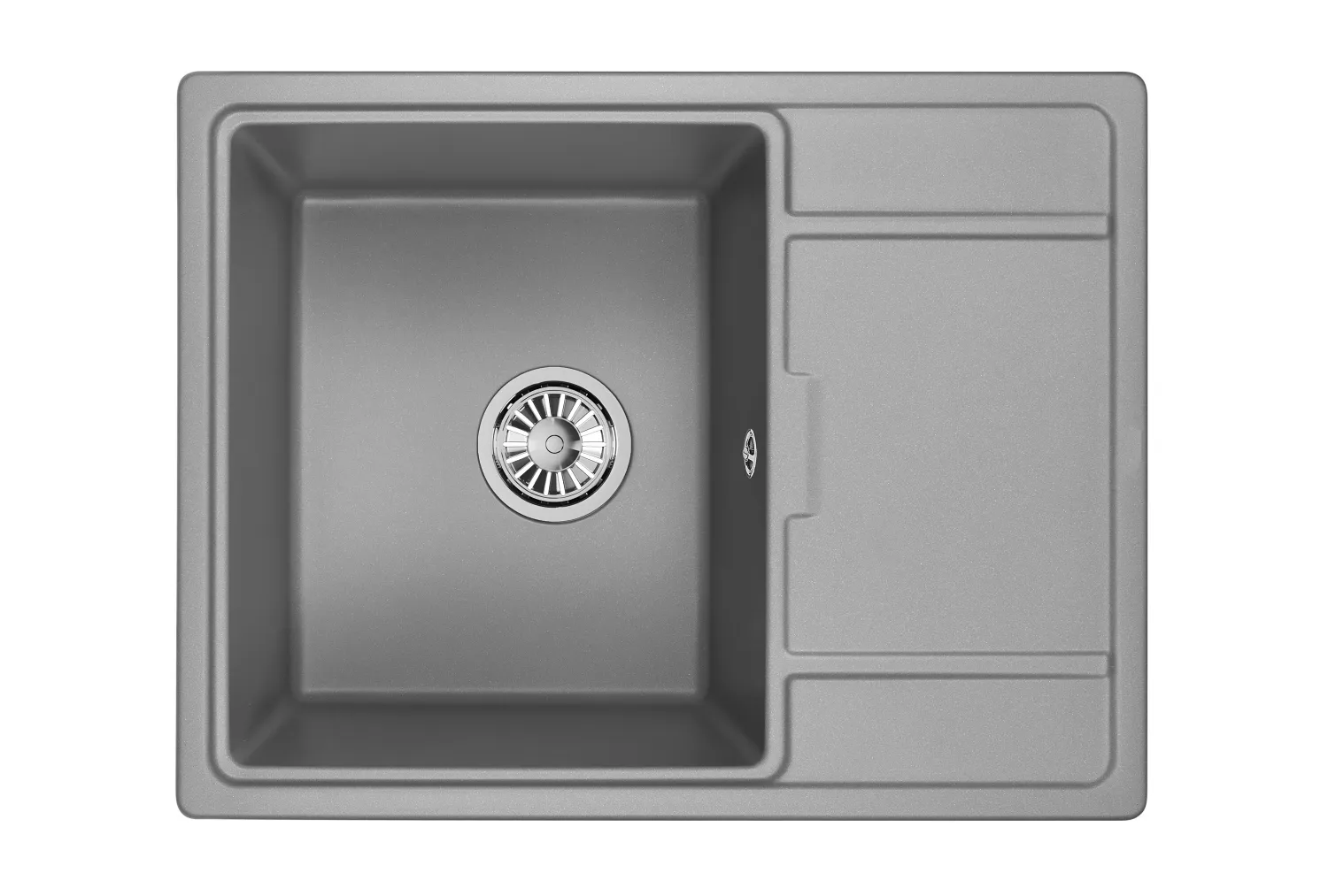 Мойка для кухни Granula 6503 алюминиум, 65х50 см, прямоугольная
