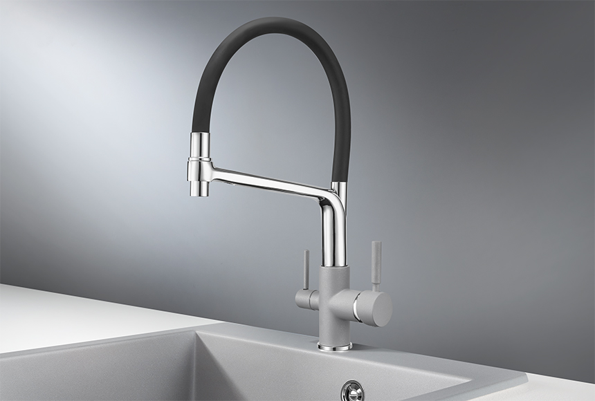 0083, АЛЮМИНИУМ, СМЕСИТЕЛЬ КУХОННЫЙ