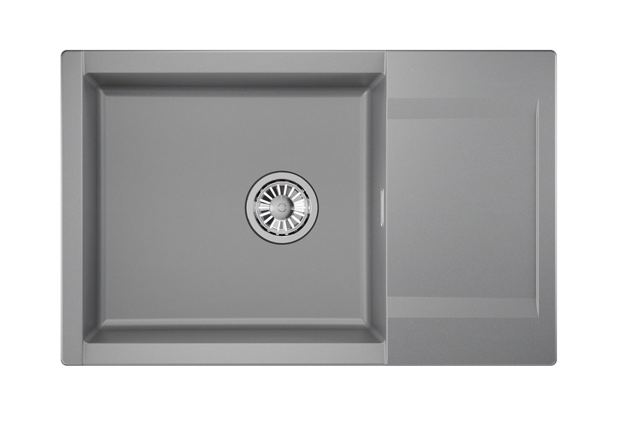 ES-7807, АЛЮМИНИУМ, кухонная мойка, кварц, ESTETICA
