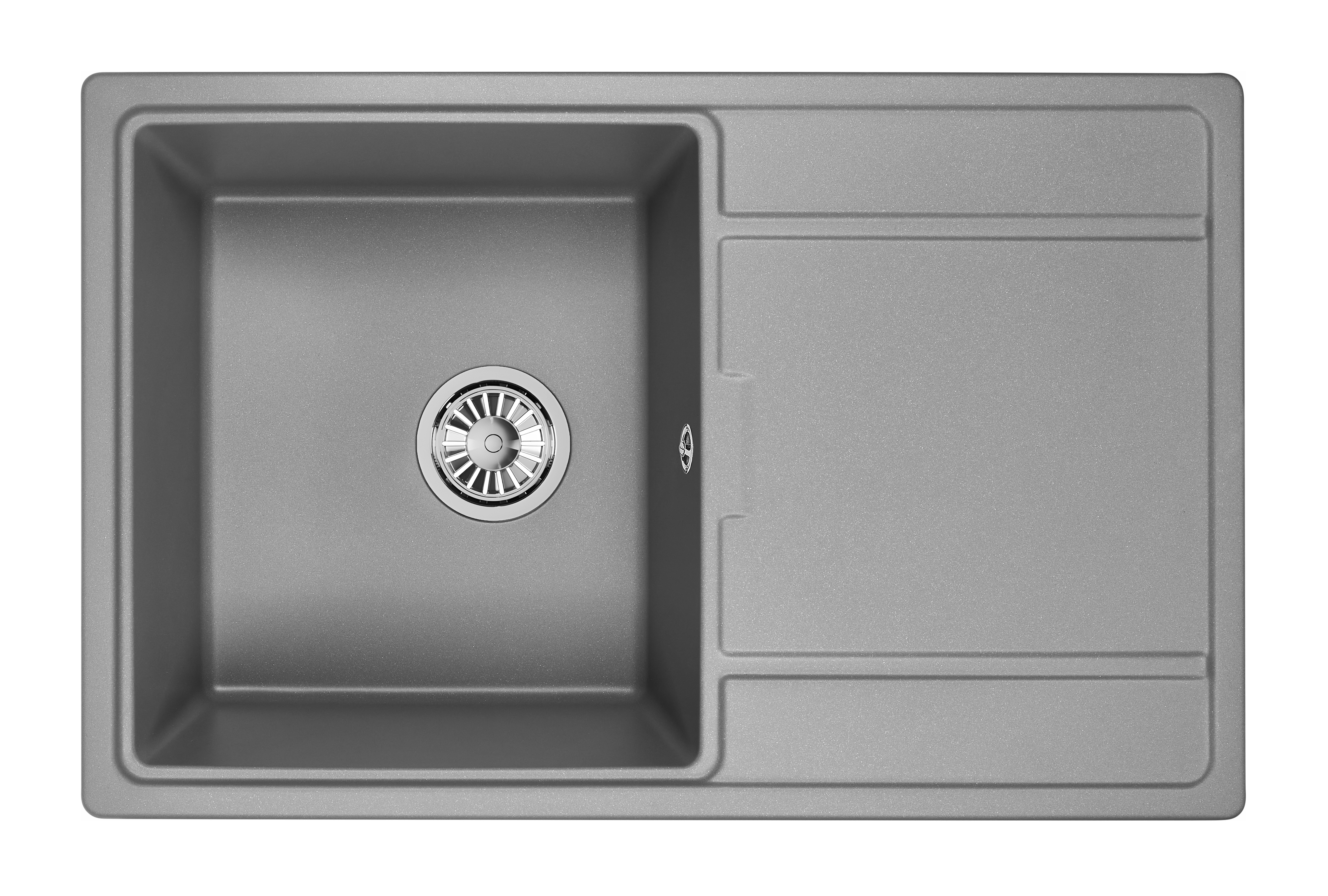 7804, АЛЮМИНИУМ, кухонная мойка, кварц