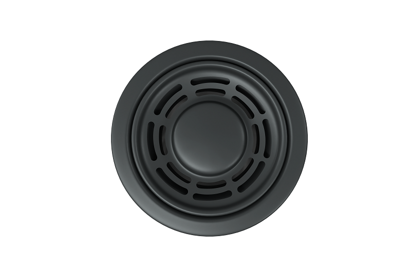 Сифон одинарный с прямоугольным переливом ЧЕРНЫЙ МАТОВЫЙ 