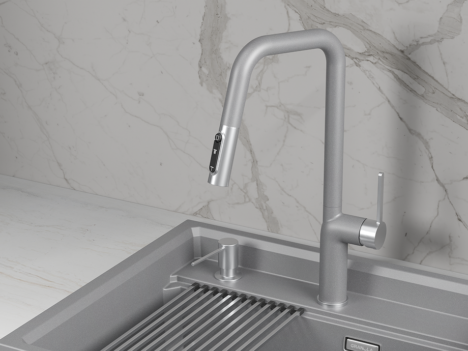 9011, АЛЮМИНИУМ, СМЕСИТЕЛЬ КУХОННЫЙ